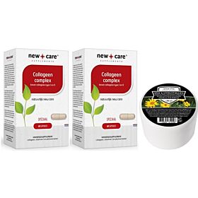 New Care Collageen Complex Duo-pak 2x 60 capsules + Gratis Spier- & Gewrichtsbalsem 200ml