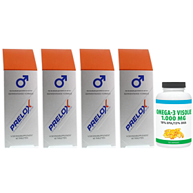 Pharma Nord Prelox Libido vier-pak 4x 60 tabletten + gratis pot Gezonderwinkelen.nl Visolie 120 capsules