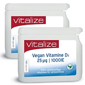 Vitalize Vegan Vitamine D3 25mcg / 1000ie Voordeelpak  240 capsules