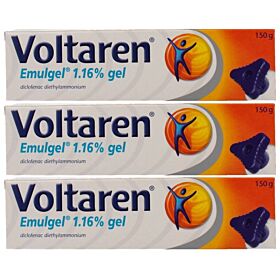 Toppharma TP Voltaren emulgel Trio-pak 3x 150 gram
